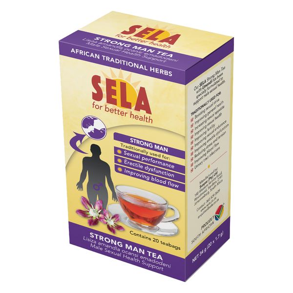 SELA Strong Man Tea Natural Herbs with Rooibos &amp; Umondi