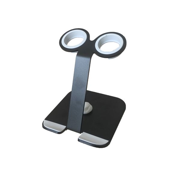 2 In 1 Aluminum Bracket Charging Dock Holder for Apple Watch-Black