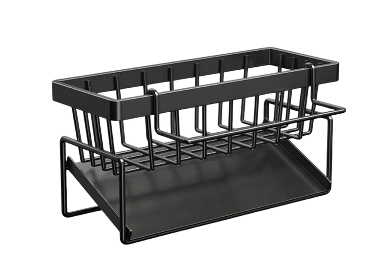 Steel Kitchen Sink and Countertop Caddy Organizer for Cleaning Essentials