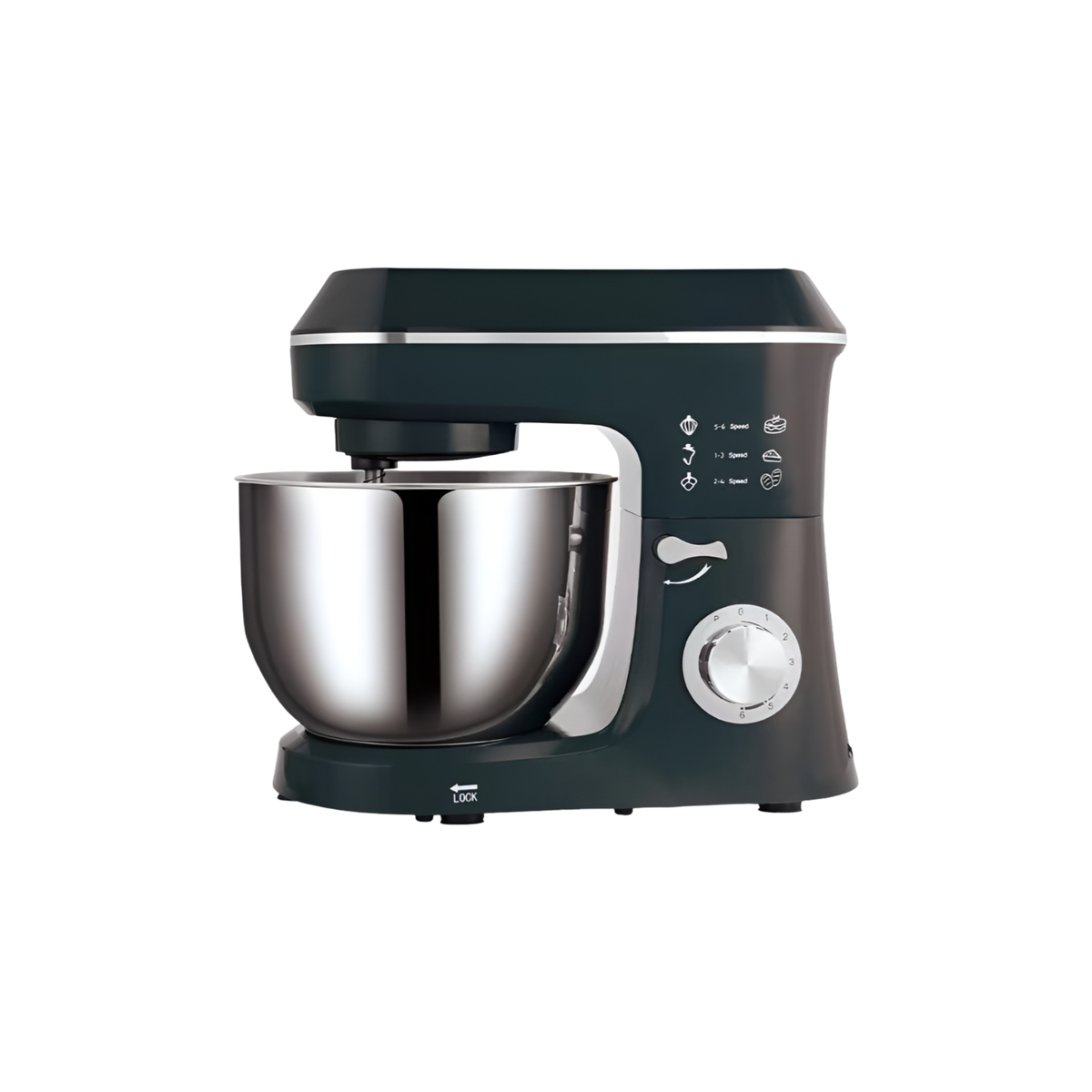 1800W Stand Mixer with 6.2L Stainless Steel Bowl for Powerful Mixing