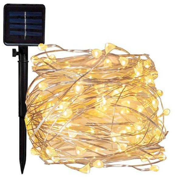 FocusLights® 30.2m Solar Panel Christmas Lights