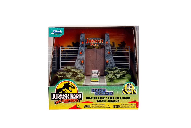 Jada Jurassic Park Nano Vehicles &amp; Diorama