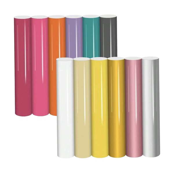 Bohemian Colorful Permanent Vinyl Paper 12pcs