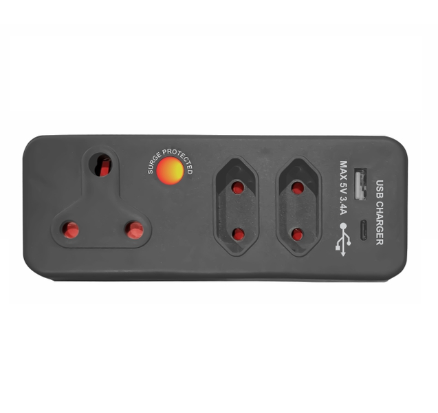 ChargePro 1 High Level Surge Protector Dual USB Type-C &amp; TypeA 3.4 A Output