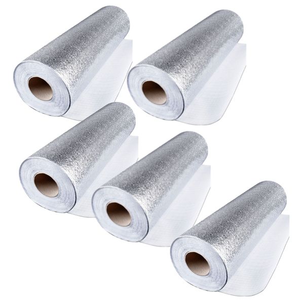 Kitchen Wall Stove Aluminium Foil Oil-Proof Stickers - Set of 5