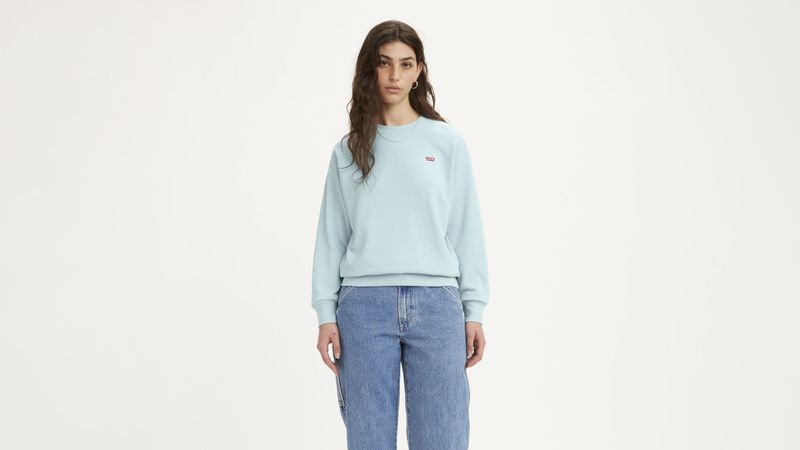 Levi's Women's Standard Crewneck Sweatshirt - Porcelain Blue