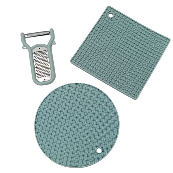 Silicone Hot Mats - Heat Resistant with Peeler Set