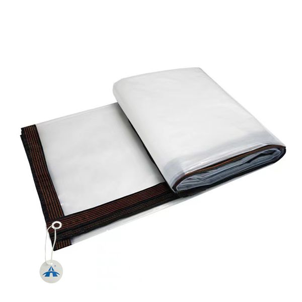 ALANES 3x4M Waterproof Tarpaulin Transparent Rainproof Cloth Plant Cover