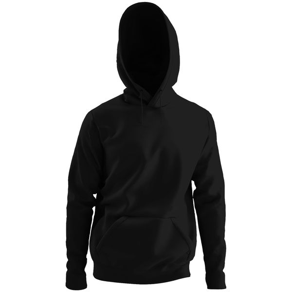 Bufftee Plain Black Hoodie Pullover Hooded Winter Jacket Wam Jersey
