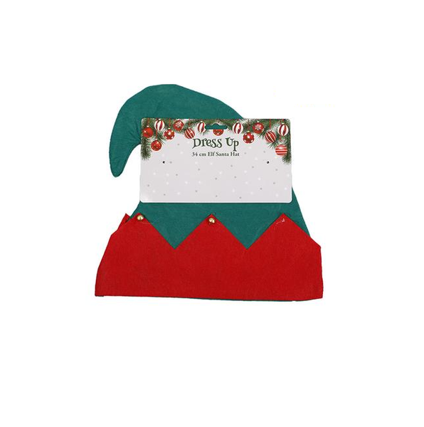 Xmas Dress up Elf Hat 34cm x 3