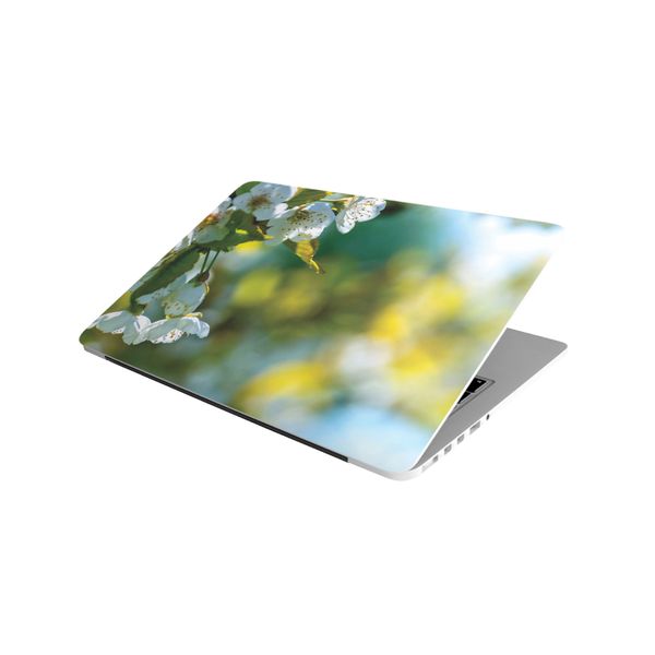 Laptop Skin/Sticker - White Tree Flowers