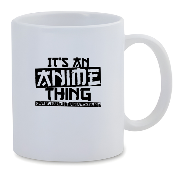 White Ceramic Mug 350ml - Its and Anime Thing