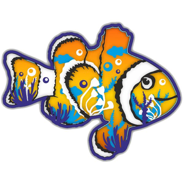 Wow We | Multi Layered Paint Board | Clown Fish 1 (Nemo)