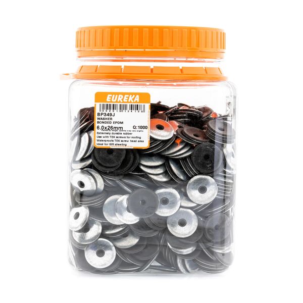 EUREKA Bonded Washer EPDM 6 x 26mm Q:1000 BP349J