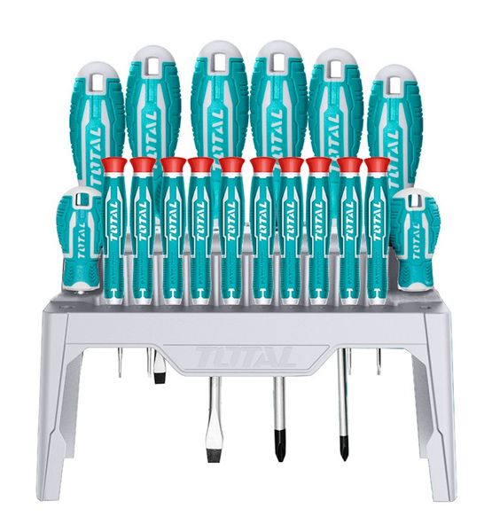 Total Tools 18 Piece Screwdriver and Precision Screwdriver Set