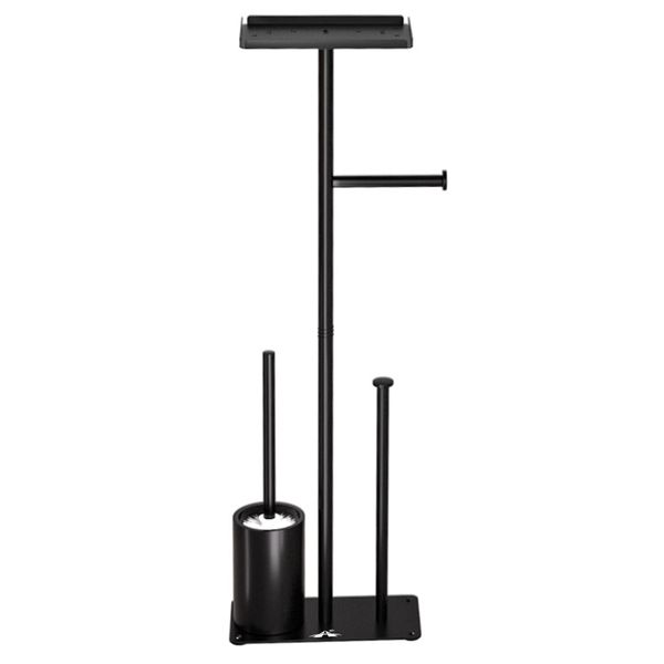 ALANES Toilet Paper Holder Free Standing for 4 Rolls with Anti-Slip Base