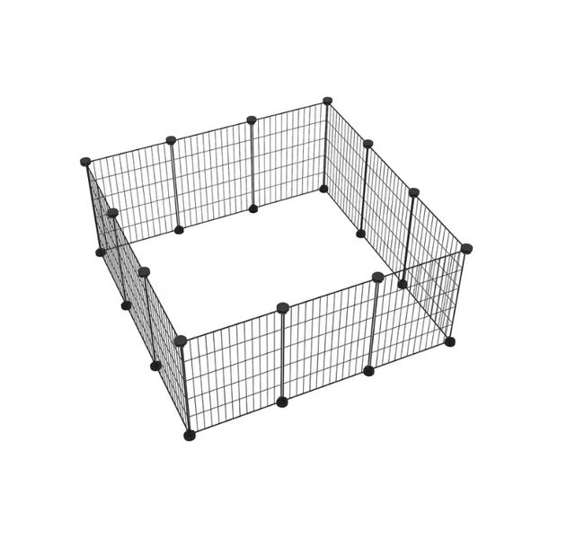 Portable Metal Wire DIY Pet Playpen Fence House Cage For Small Animals