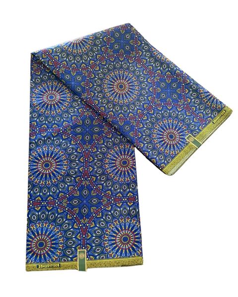 African Print Fabric - Block Wax - Mandela Inspired Purple - 6 Yards