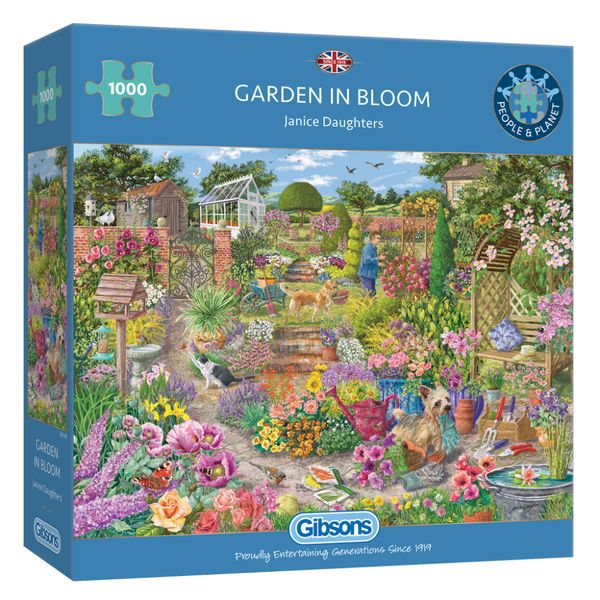 Gibsons Garden in Bloom 1000 Piece Jigsaw Puzzle