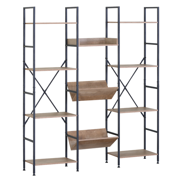 Home Pro - Nantes 11-Tier Bookcase &amp; Display Shelving
