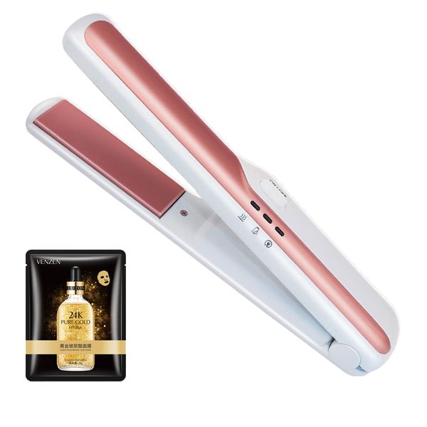 USB Rechargeable Cordless Ceramic Hair Straightener - Bundle
