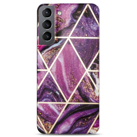 Geometric Fashionable Marble Design Phone Cover for Samsung S22 Plus Image