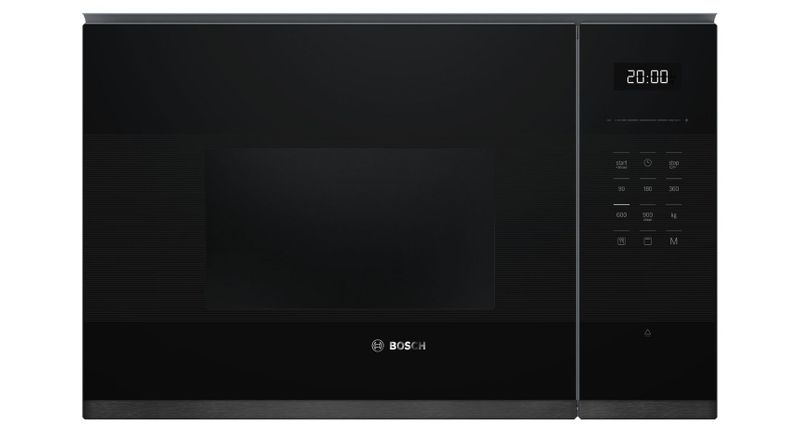 Bosch Built in Microwave &amp; Grill Series 6 Black Stainless Steel