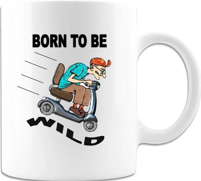 Born To Be Wild Retirement Colleague Leaving Senior Grandad Gift Mug