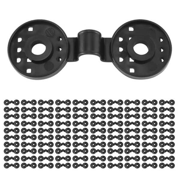 100Pcs Shade Net Clips Net Hooks Shade Cloth Fix Clamp Grommet Black