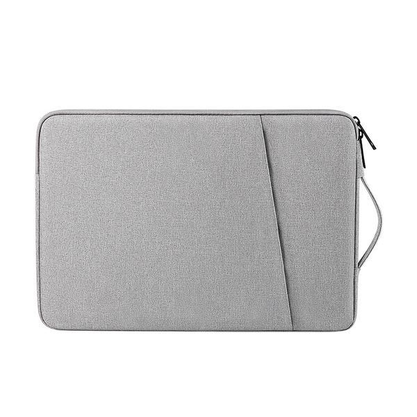 Laptop Sleeve Bag, Waterproof Polyester Case with Pocket, 14-15.4'' - Grey