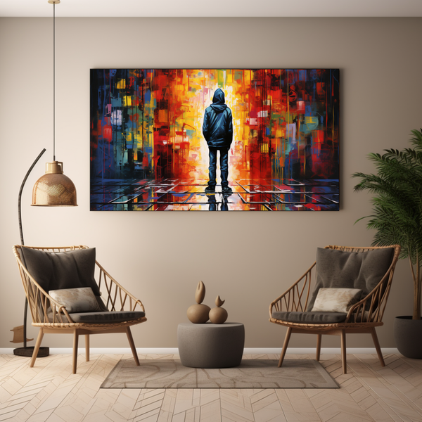Canvas Wall Art - Graffiti Wanderer - BK0176