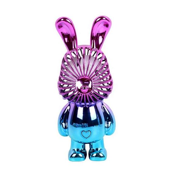 Cute Teddy Bear Shaped High quality plastic USB Rechargeable Portable fan