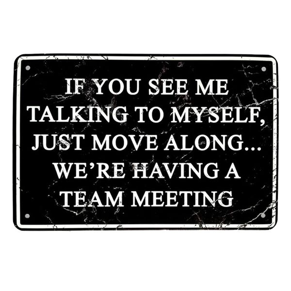 Decor Funny Motivational Quote Tabletop Ornament Plaque - 30cm
