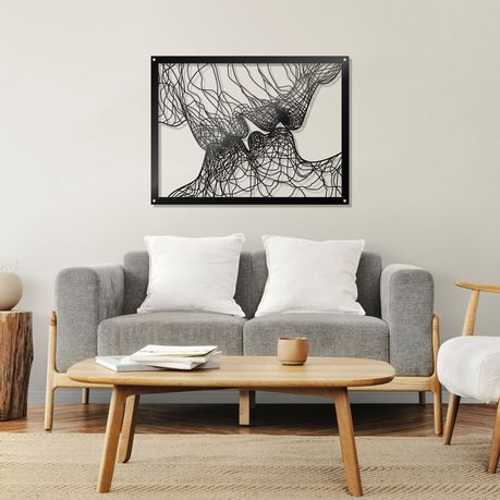 Intertwined Raised Metal Wall Art Home D cor 60x80cm By