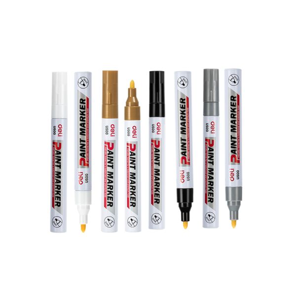 Paint Deli Marker Bullet Tip 2mm Waterproof Black,Gold, Silver , White
