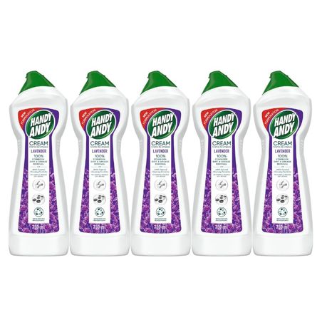 Handy Andy Lavender Multipurpose Cleaning Cream - (5 x 750ml)