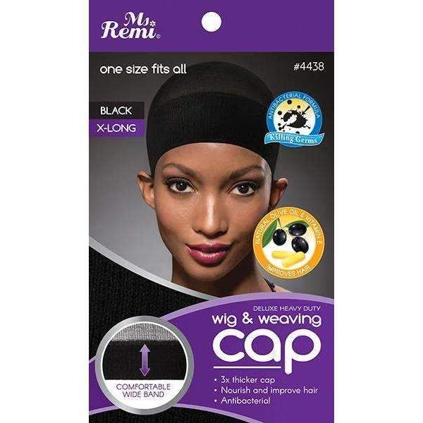 Ms. Remi - Deluxe Heavy Duty Wig And Weaving Cap Black- 6 Pack