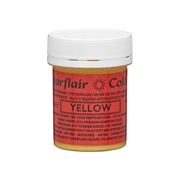 Sugarflair Edible Glitter Paint Colour Icing Cake Decor &amp; Sugarcraft 35g