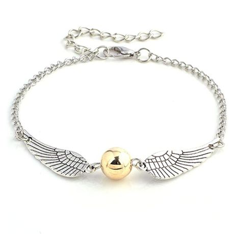 Harry Potter Deathly Hallows and Golden Snitch Charm Bracelet