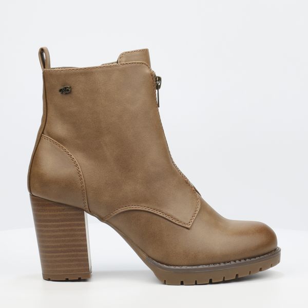Miss Black Women Taupe Almond Toe Rubber Sole Boots
