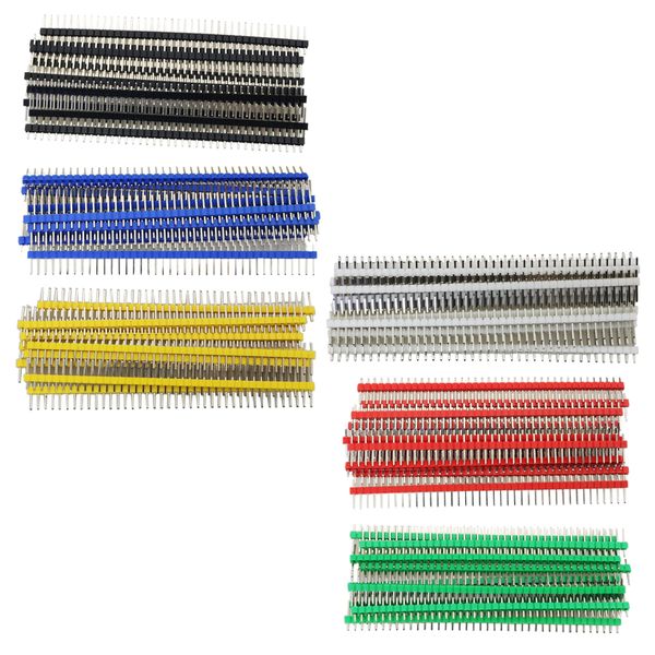 Tool 30 Piece Single Row Male Connector 40 Pin 2.54MM PCB Strip Kit