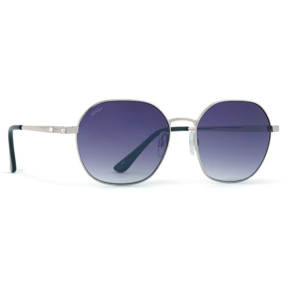 Seksy Aviator Sunglasses - Silver/Purple