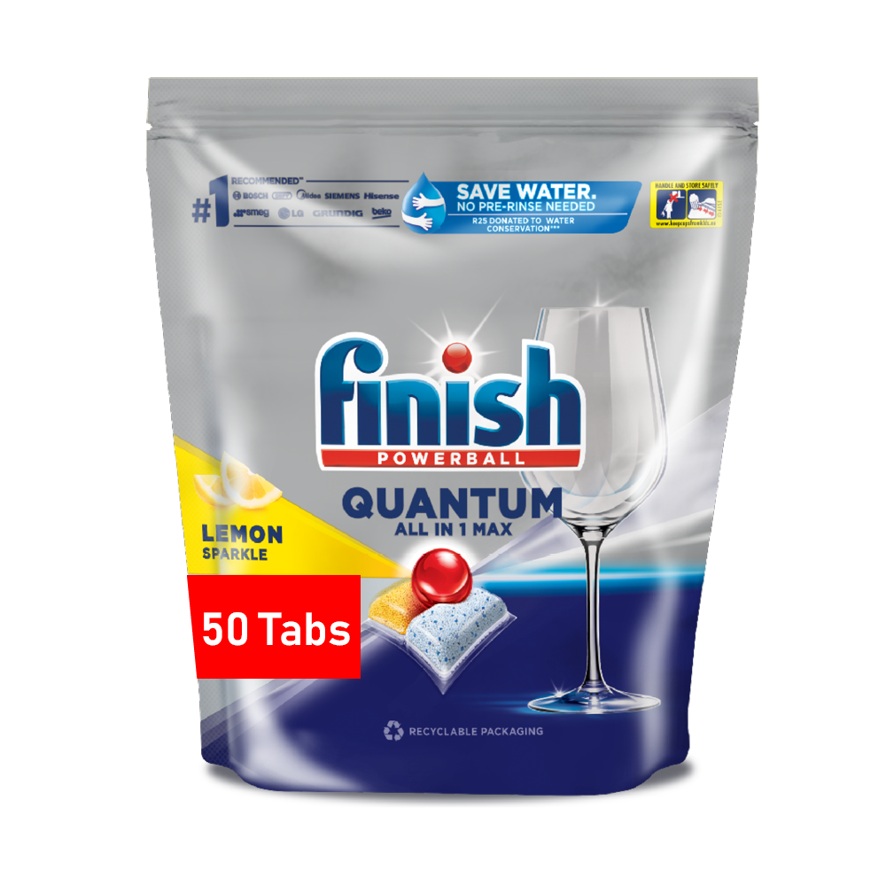 Finish 50s Auto Dishwashing Quantum ThermoForming Tablets Lemon