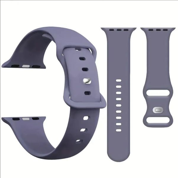 Flexible Silicone Watch Band Compatible with Apple Watch- 38mm/40mm/41mm