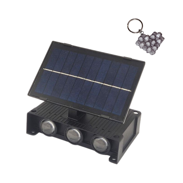 FA-6008 6 LED Convex Mirror Wall Light White And Handmade Keyholder