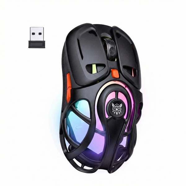 JITE W-3 Ergonomic Ultra-Lightweight Wireless Gaming Mouse - Tri-Mode