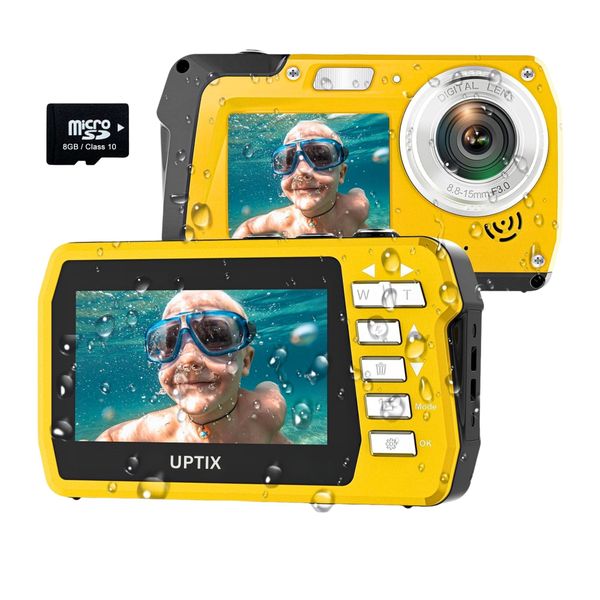 Dual Screen Waterproof Digital Camera | 4K Resolution | 56MP | 18X Zoom