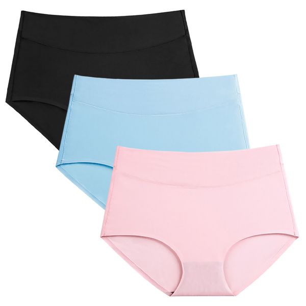 Woman Cotton Comfy Underwear Breathable Soft Stretchy High Waisted.