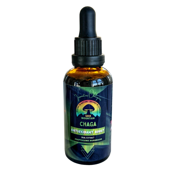 Chaga Immune &amp; Antioxidant Tonic - Adaptogenic Mushroom Dual Extract (50ml)