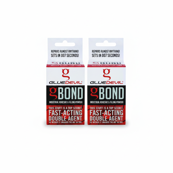 Glue Devil G-Bond Adhesive Kit for Wood, Metal, Ceramics, Plastics - 2 Pack